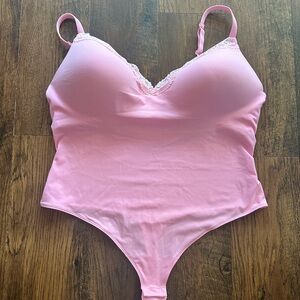 NWT SKIMS Fits Everybody Lace Push up Bodysuit - Bubblegum Tonal - 3X